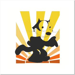 Felix the cat sunset Posters and Art